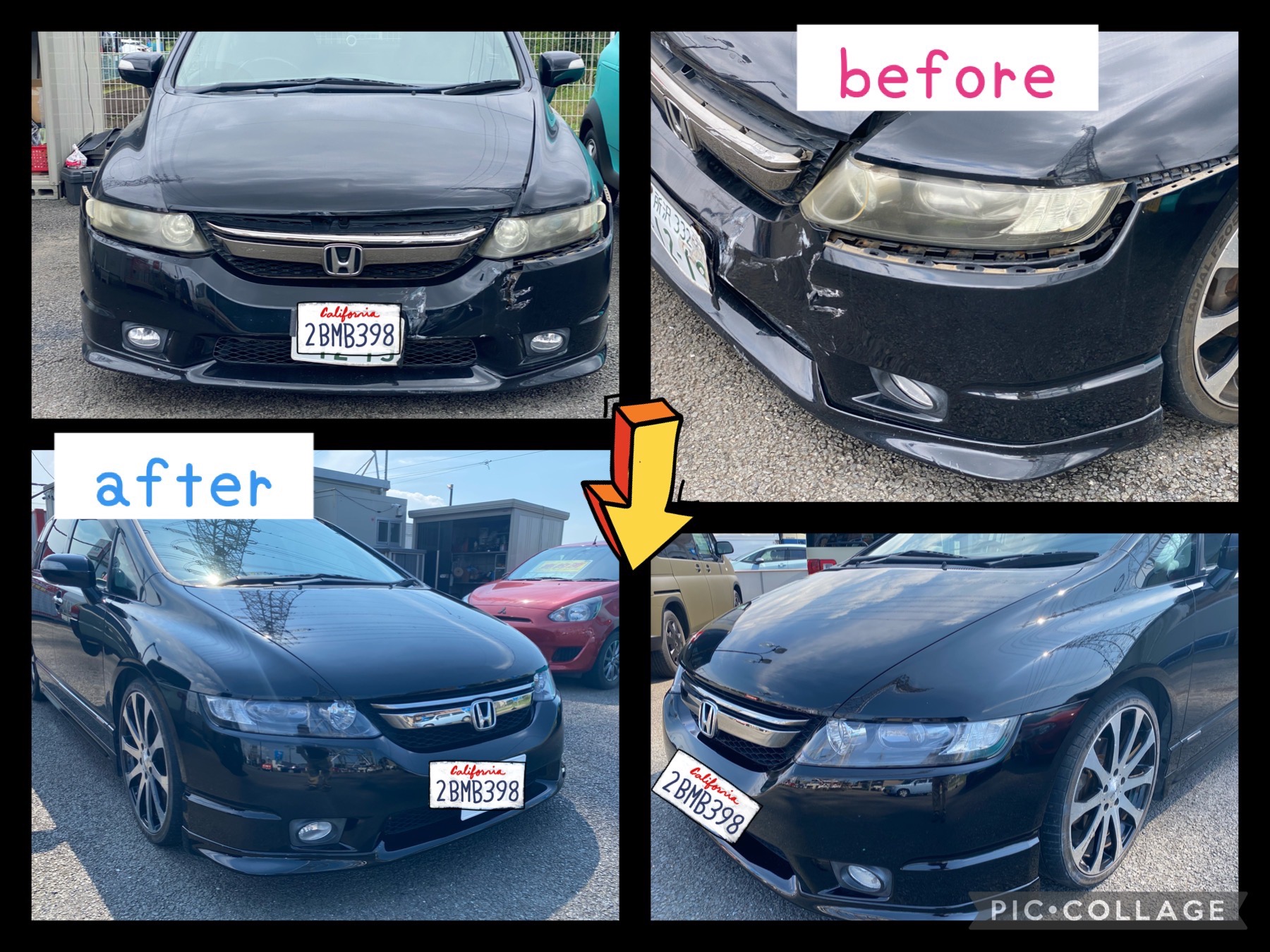 HONDA オデッセイ　アブソルート『Mさま』修理にてご入庫です。