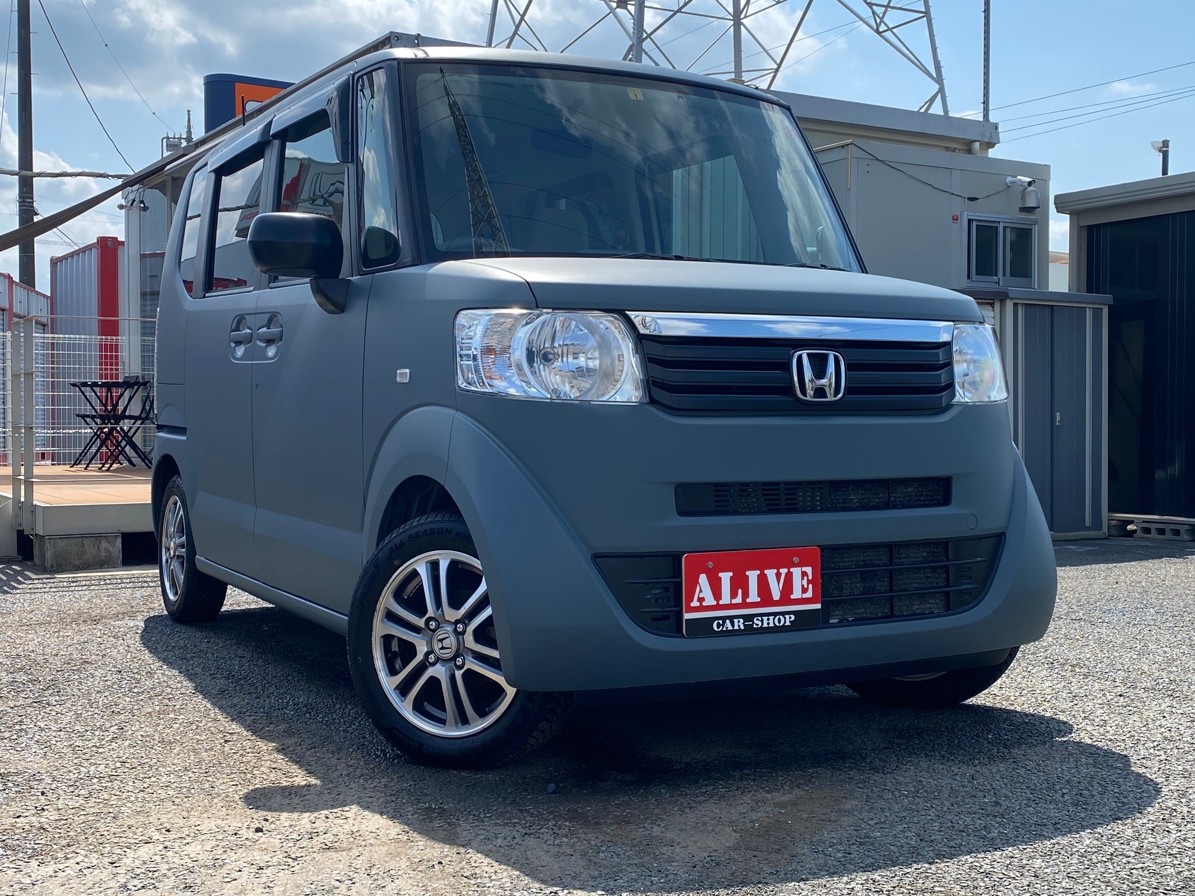 マットカラー】マットブルーグレー×マットブラック HONDA N-BOX G